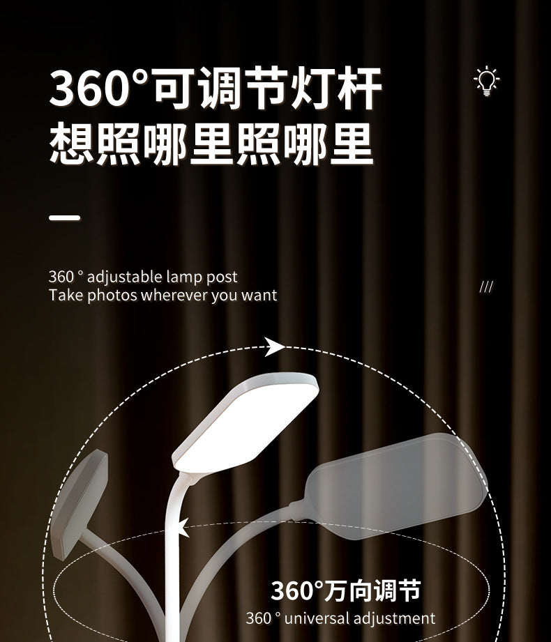 New LED Study Desk Lamp Wireless Charging Lamp Desk Pen Holder Lamp Bedroom Night Light Office Eye Protection Desk Lamp