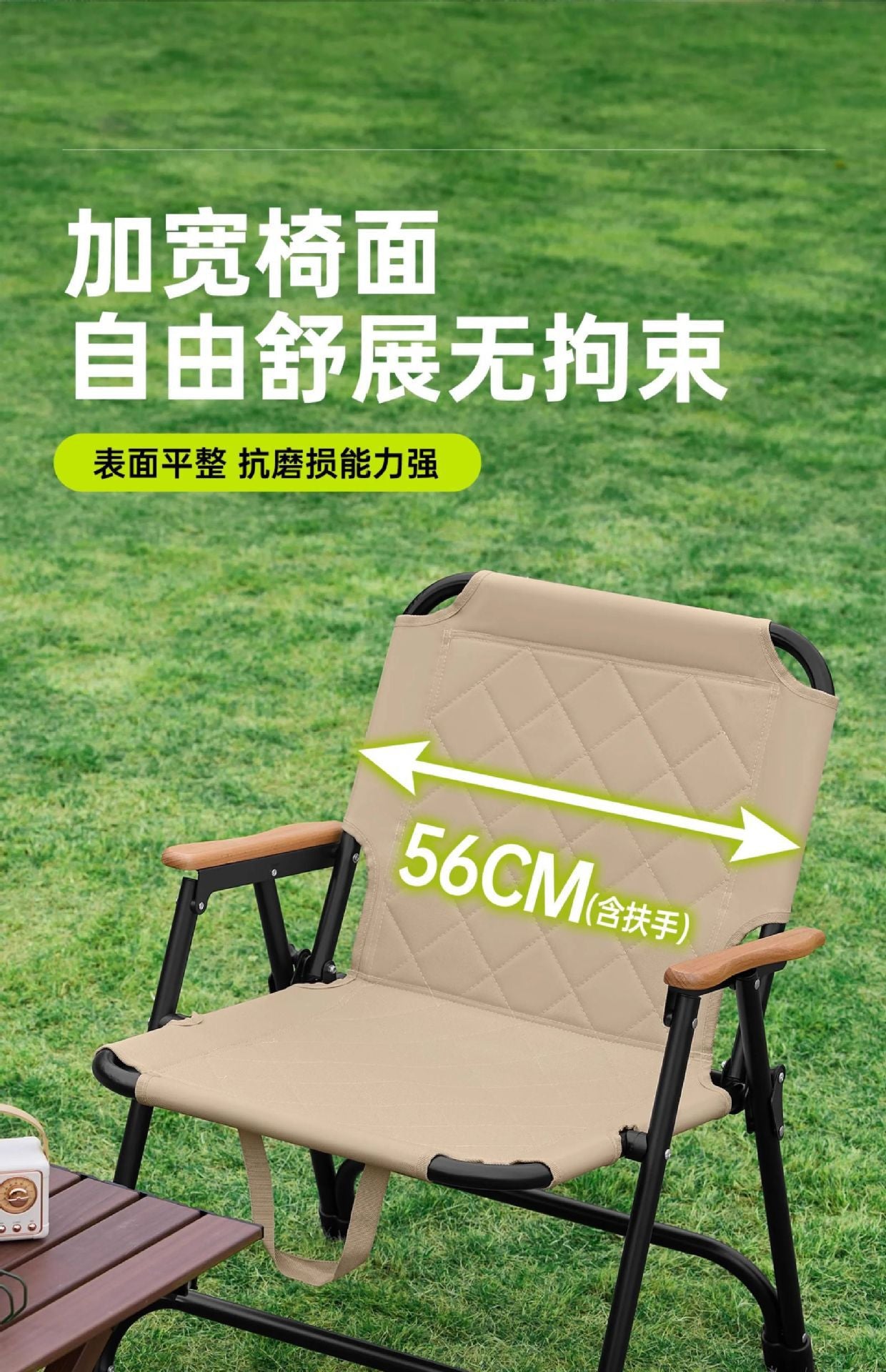 Foldable Chair Outdoor Stall Chair Autumn Winter Quilted Kermit Chair Picnic Chair Portable Table Chair Beach Chair Camping Chair