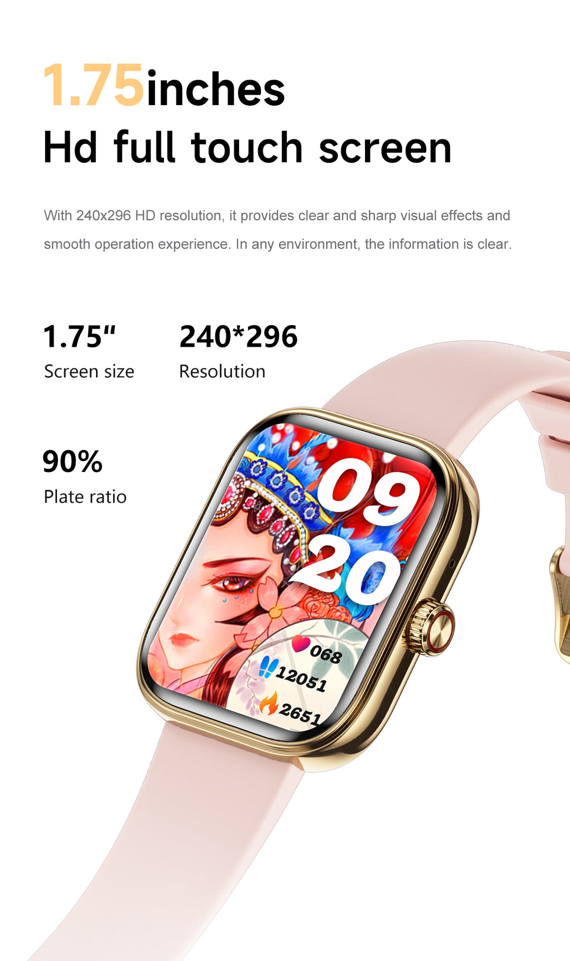 G46Women's Smart Watch Blood Pressure Blood Sugar Blood Oxygen Detection NFC Alipay Bluetooth Call Smart Bracelet