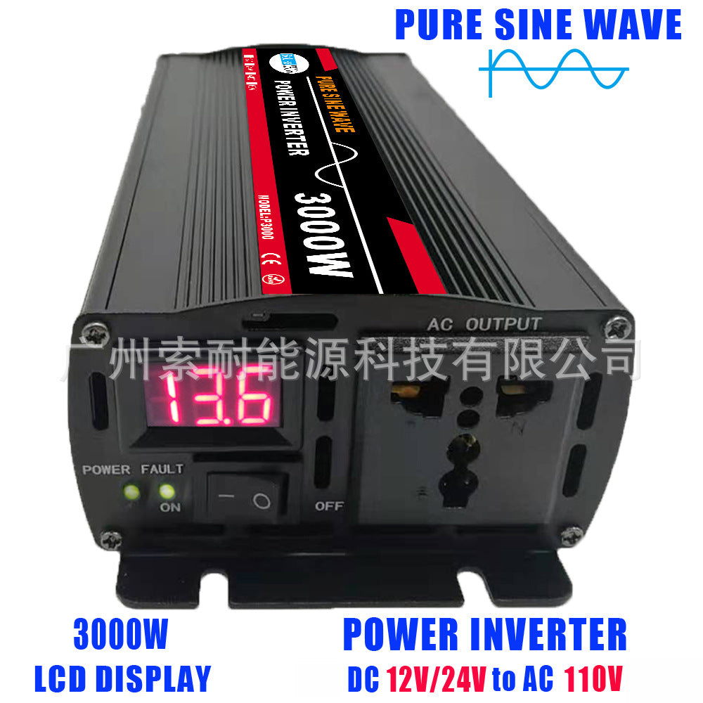 Automotive Pure Sine Wave Inverter2000W Converter Outdoor Power Supply12V24V48V60V Turn110V220V