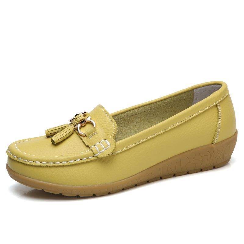 Women's Shoes Flat Soft Sole Thick Sole Loafers Thickened Nurse Shoes Rubber Sole Wedge Slip-On Women's Shoes