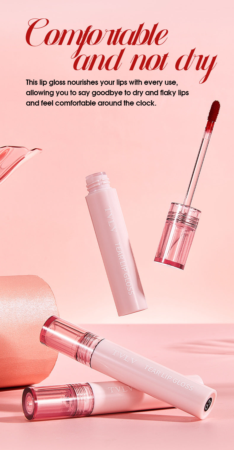 Makeup Peel-off Lip Glaze Nude Color Lip Gloss Pen Film-forming Waterproof Long-lasting Non-stick Cup Full Supply