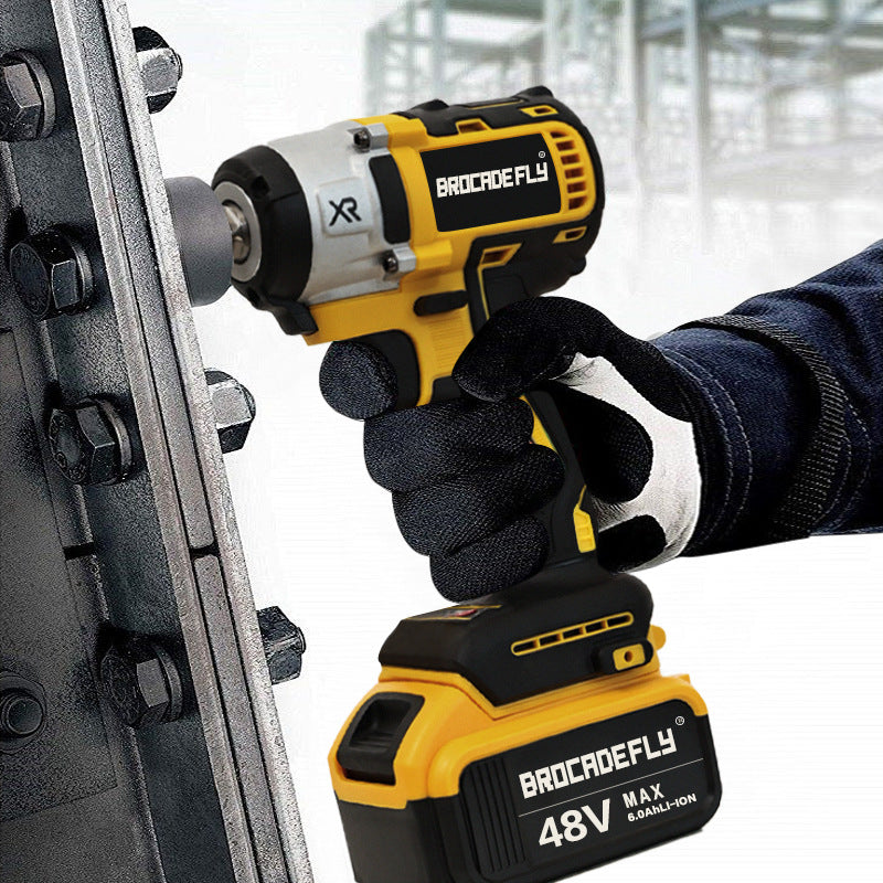 Brushless Electric Wrench High Torque Screwdriver Impact Wind Cannon Wrench Car Scaffolding Woodworking Wrench