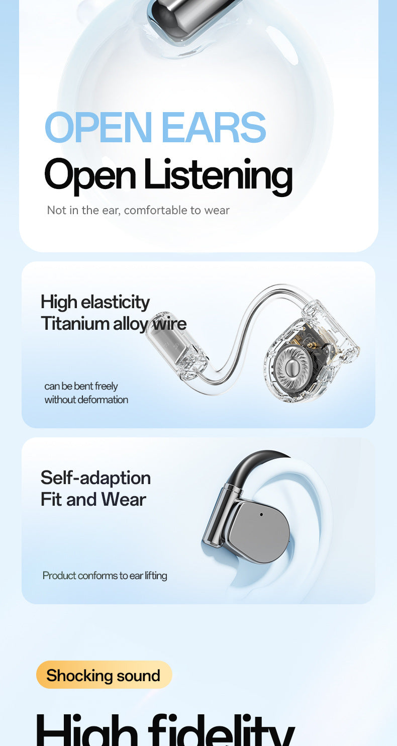 M111New Smart AI Bluetooth Earbuds OWS Ear-hook Style Ultra-long Battery Life Huaqiangbei Wholesale