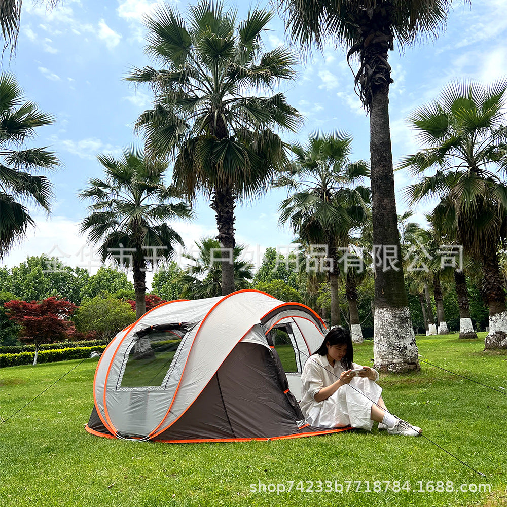 Hot-Selling Fully Automatic Hand-Pull Quick-Open Tent Travel Tent Camping Windproof Rainproof Sunproof Tent