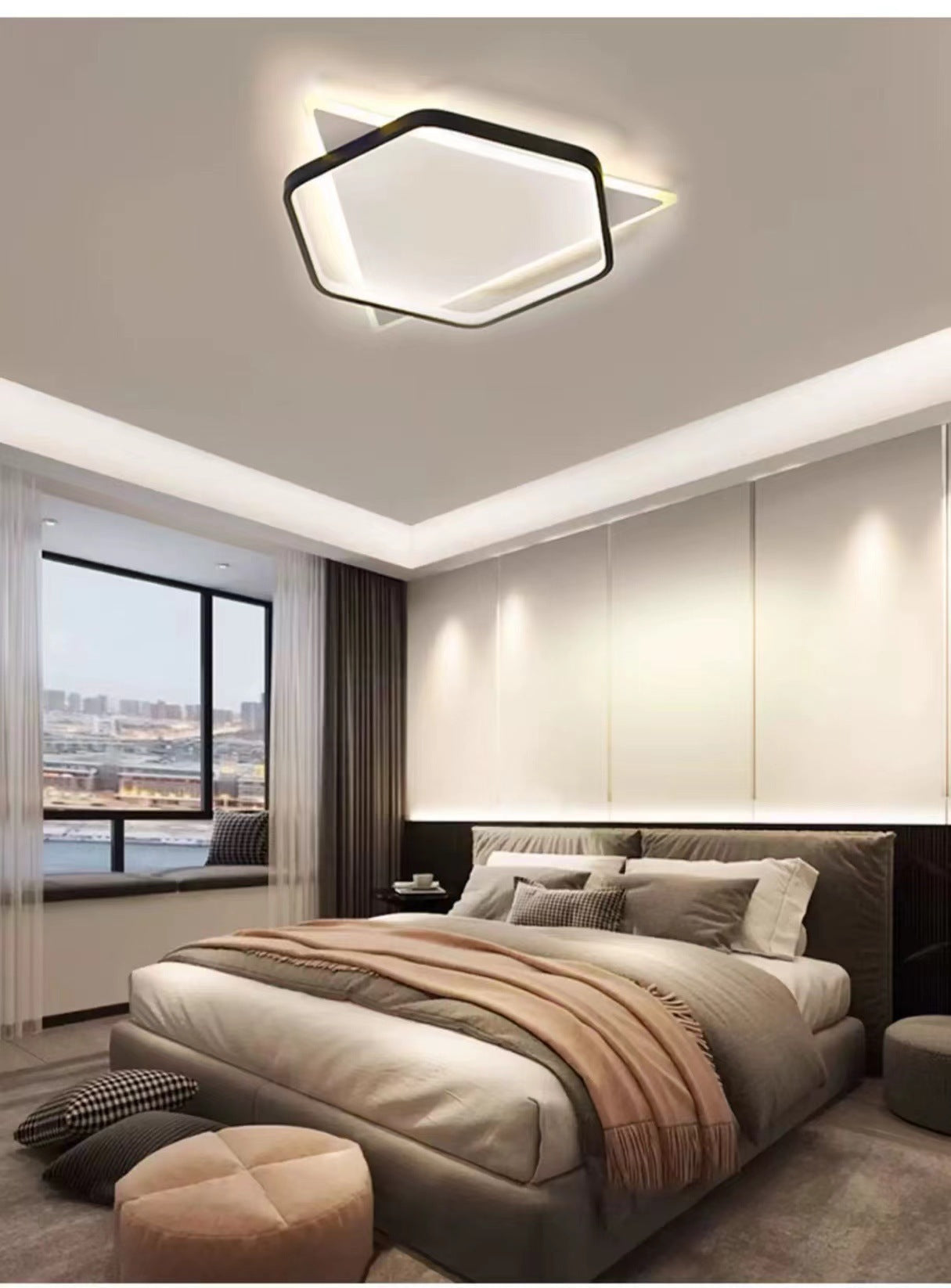 2025New Simple Modern Style led Ceiling Lamp Round Room Light Fixture Nordic Style Master Bedroom Dining Room Home Light Fixture