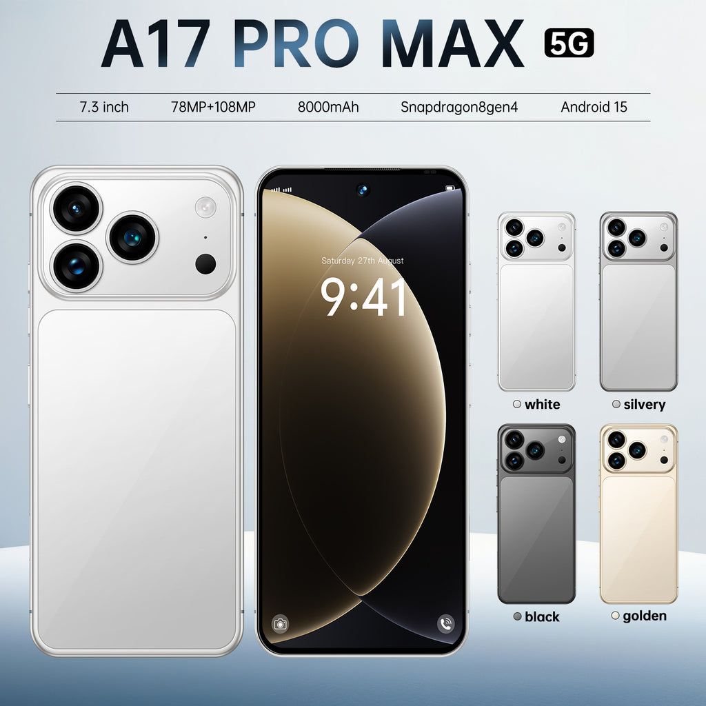 Popular A17 Pro Max Android7.3Inch Smart5G Mobile Phone16+1T Source Factory AliExpress TK