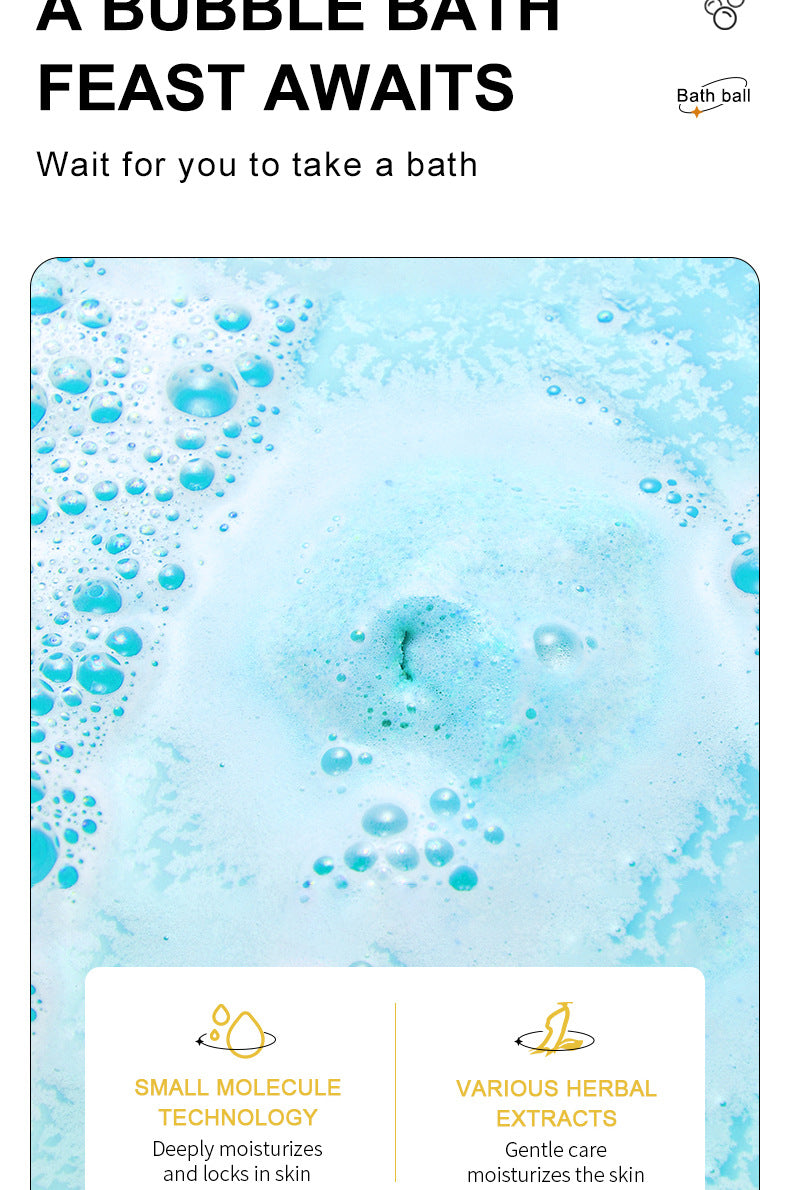 Full English Dried Flower Explosive Bath Salt Ball100gSADOER Clean Fragrance Bath Ball  Wholesale