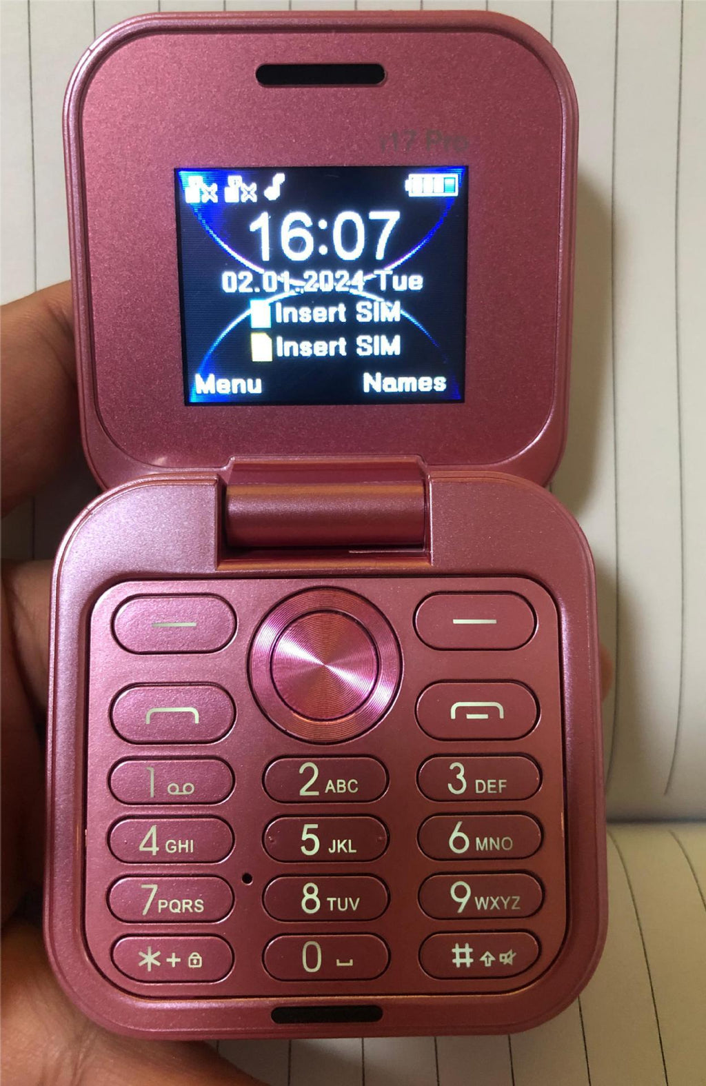 New i17Pro Mobile Phone Multi-Language Folding Flip Cover Foreign Language Phone i16 i15Pro Button Phone