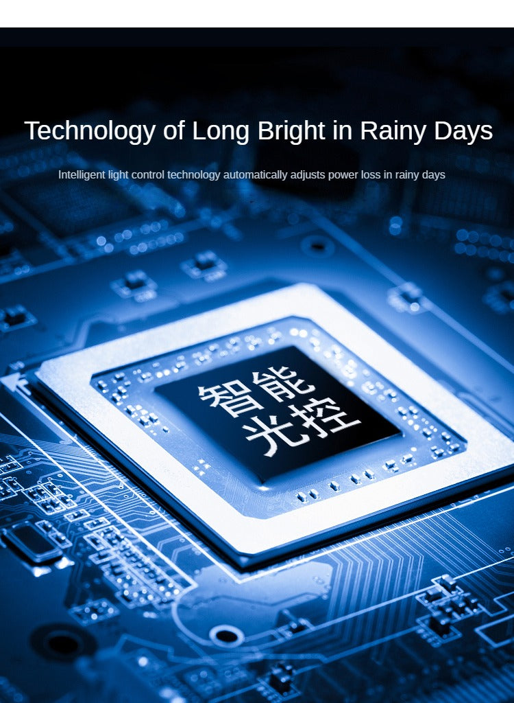 New High-Tech Lighting Time Sensor High Lumen Waterproof Garden Integrated Solar Street Lights