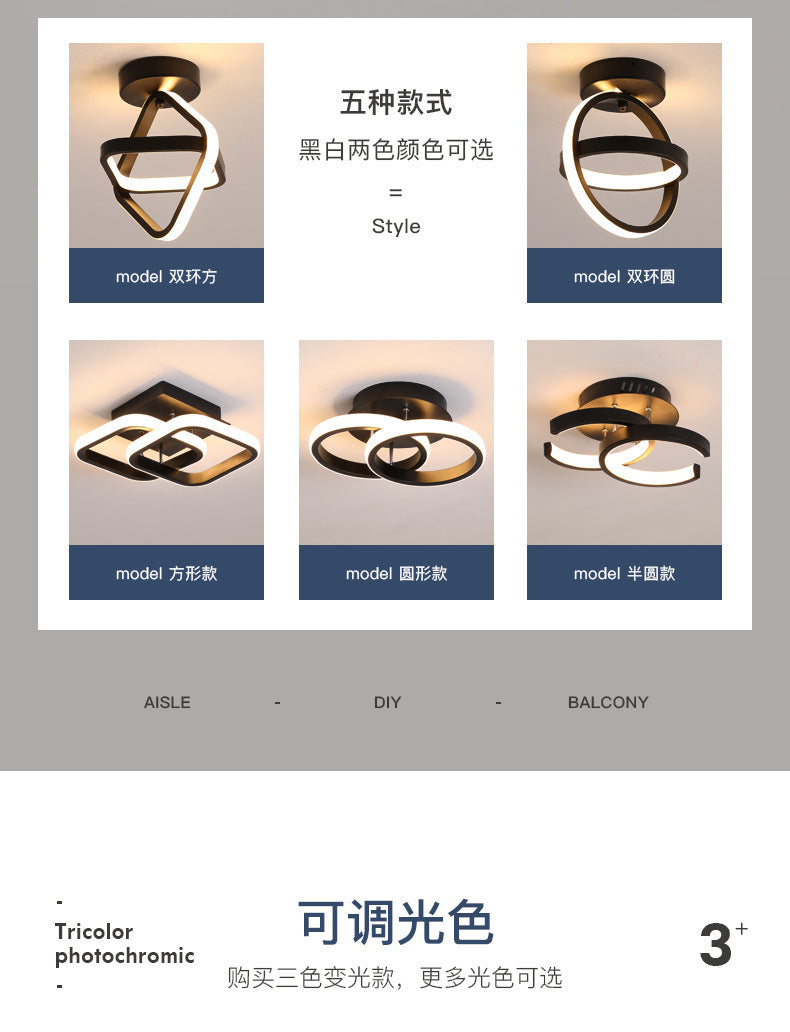 exclusive aisle lights balcony lights LED Modern Minimalist Nordic Creative Personality Cloakroom Living Room Entrance Light