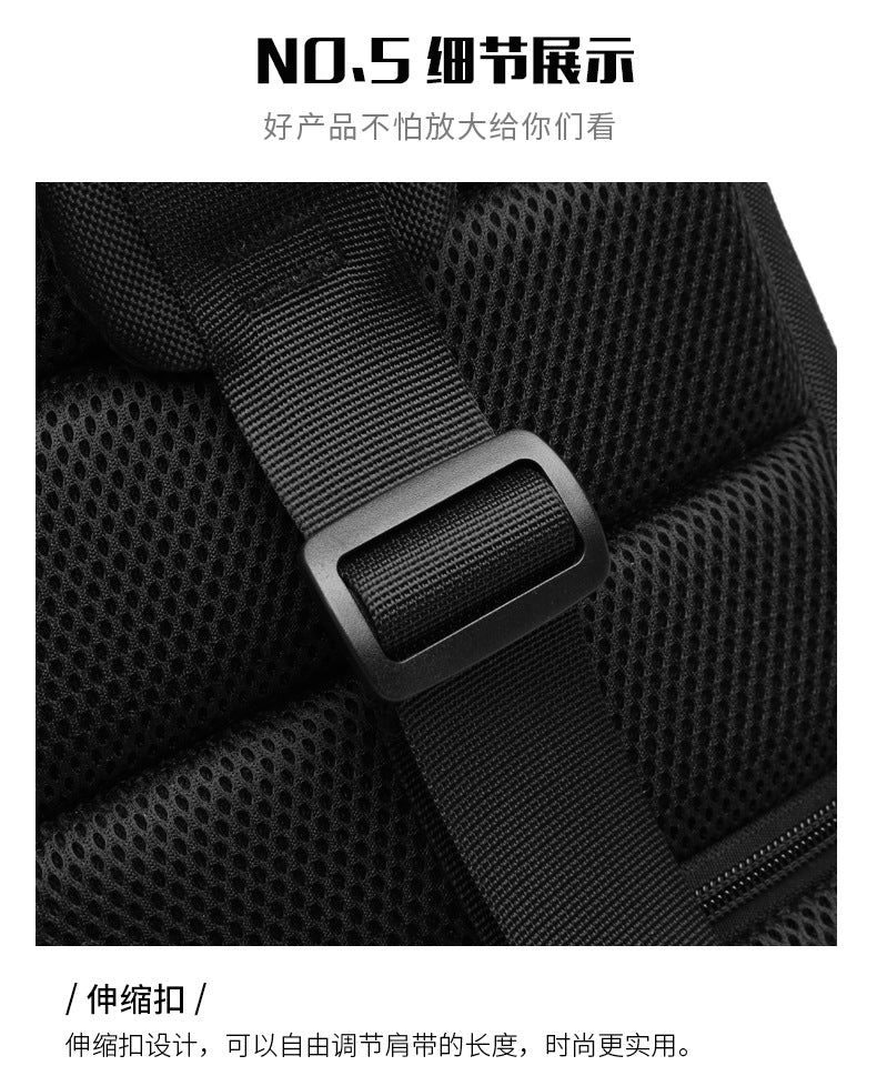 OZUKO Hard Shell Chest Bag Men's Crossbody Bag Anti-Theft Waterproof Cycling Outdoor Multi-Functional Sports Shoulder Bag