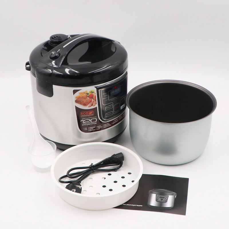 RAF European Standard Rice Cooker Smart6L Fully Automatic Health-Preserving Household Stainless Steel Rice Cooker Multi-Functional