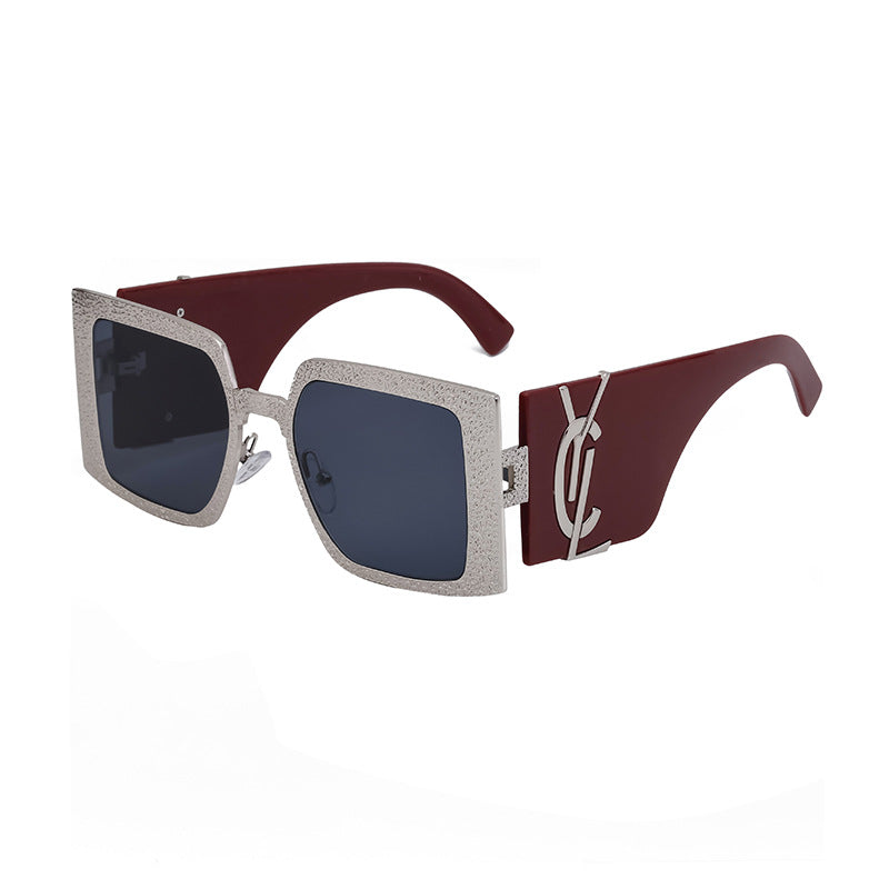 European and American Fashion Large Frame Sunglasses for Women, Sun Protection Outdoor Sunglasses, Wholesale Big Brand Glasses sunglasses