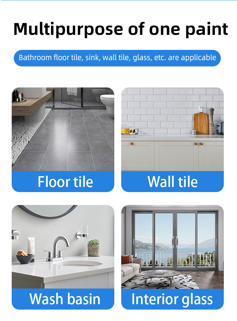 Tile Color Changing Paint Glass Ceramic Renovation Bathroom Water-Based Paint Indoor Tile Paint