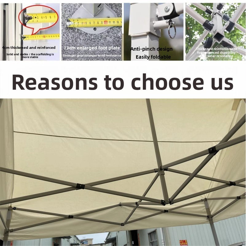 Outdoor Waterproof Advertising Tent Sunshade Umbrella Folding Printed Four-legged Sunshade Canopy Parking Shed Four-corner Tent