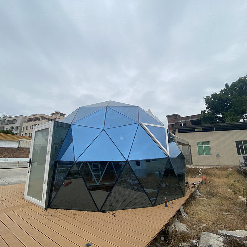 Glass Sphere Tent Aluminum Alloy Starry Sky Tent Curtain Wall Villa Garden Hotel Internet Celebrity Homestay Bubble House Tent