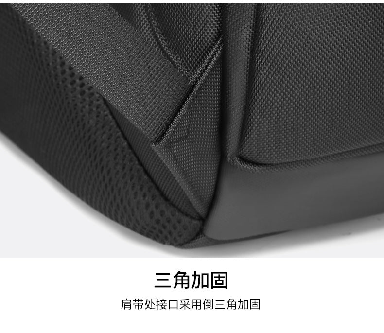 OZUKO Business Backpack Men's Commuting Large Capacity Computer Bag Travel Backpack High-end Waterproof School Bag