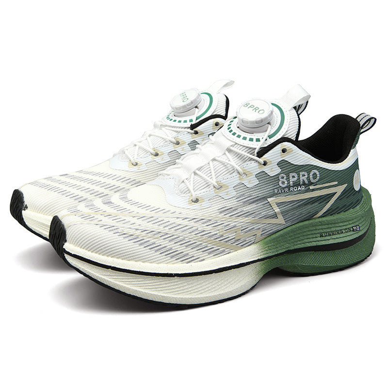 Red Rabbit8pro Button Student Sports Shoes for Men and Women, Carbon Plate Lightweight Shock-Absorbing Running Shoes, Candy Colors