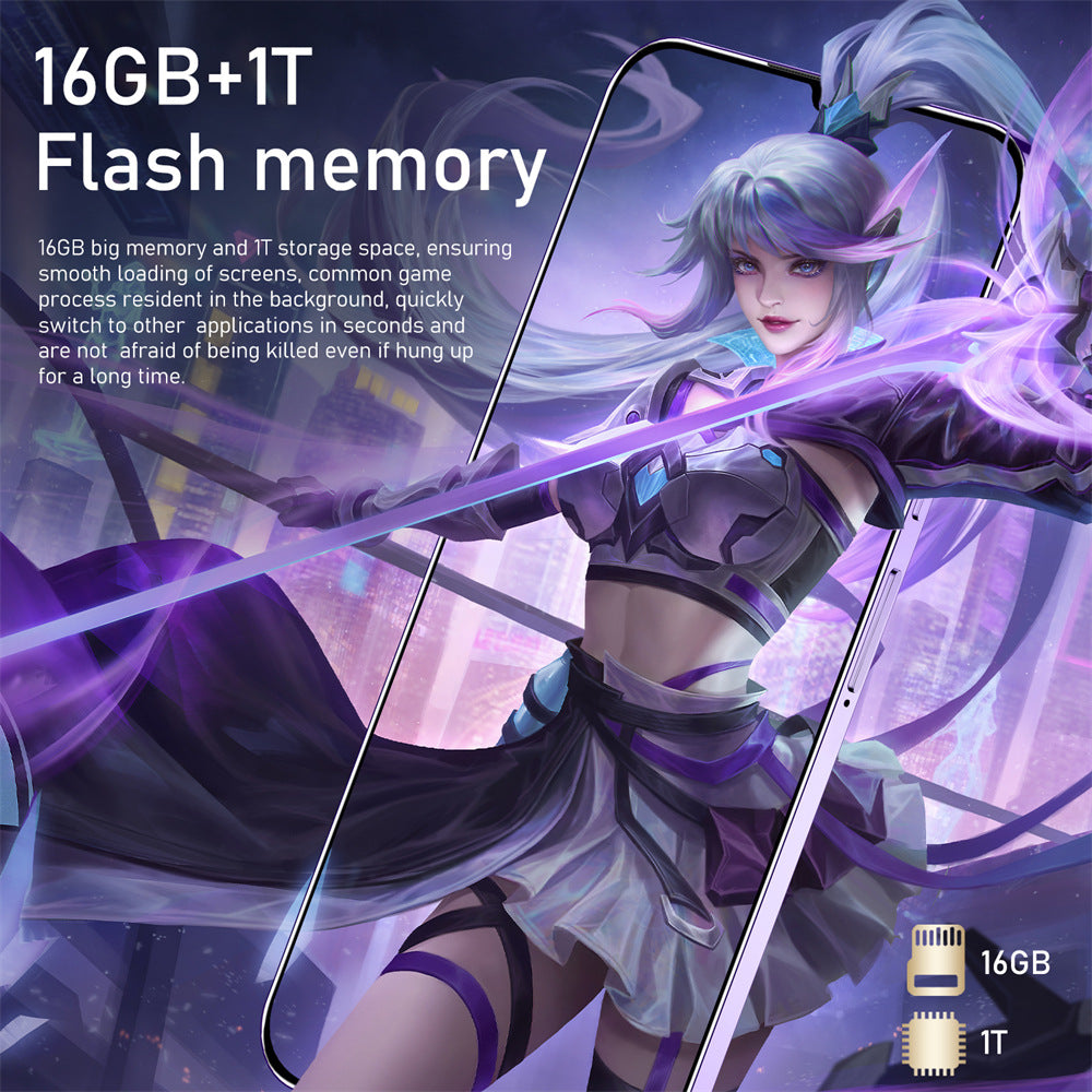 2024Popular S23 Ultra Mobile Phone16+1T All-in-One Machine7.3Factory for large screen smartphone