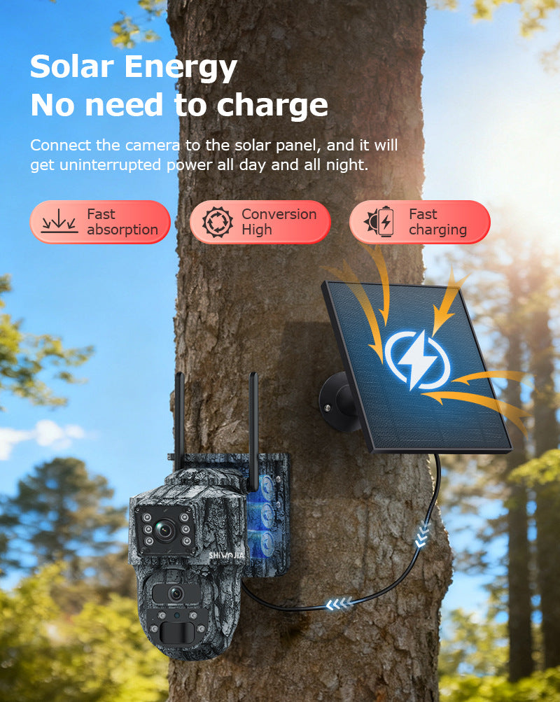 AOV Low Power Consumption4G Solar camera outdoor wireless600Ten Thousand Pairs of Lenses
