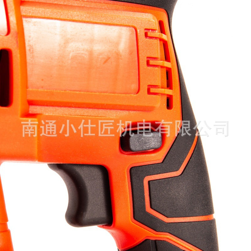 Rotary Hammer Drill Cordless Lithium Electric Hammer High Power Variable Speed3Functional Brushless Impact Drilling Tool with Drill Bit