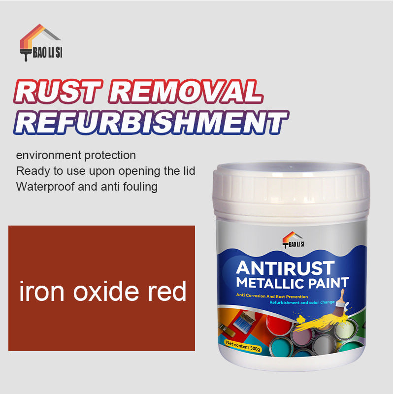 Color Metal Paint Iron Art Steel Structure Color Steel Tile Renovation Color Change Water-Based Industrial Latex Paint Anti-Rust Paint