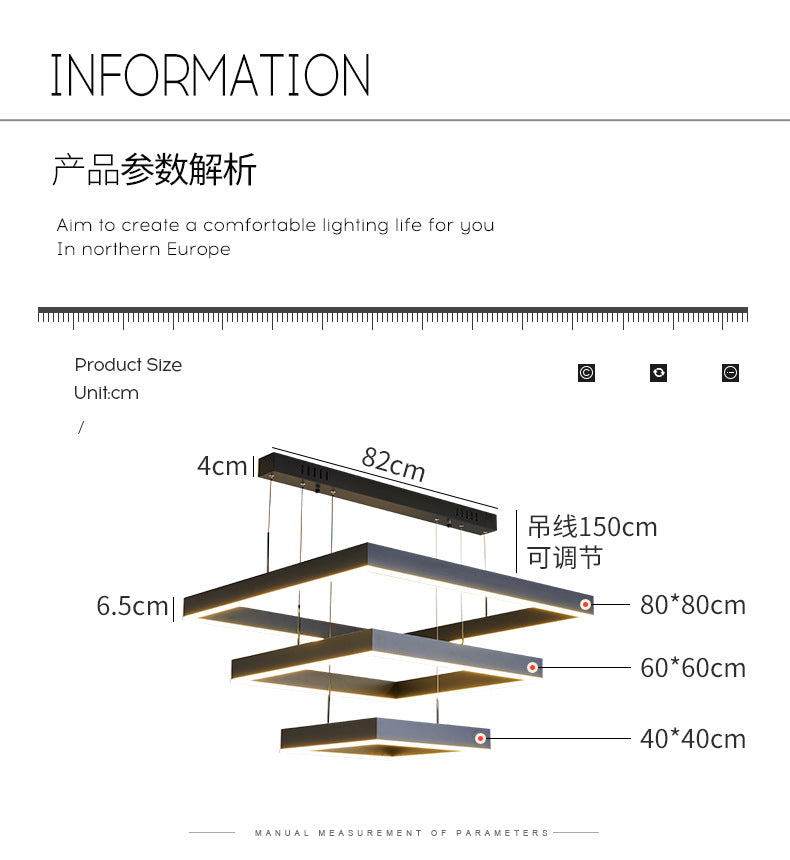 Living Room Lamp Simple and Elegant Main Lamp Modern Dining Room Lamp Home Iron Art Bedroom Lamp High-end Feel led Bar Counter Pendant Light