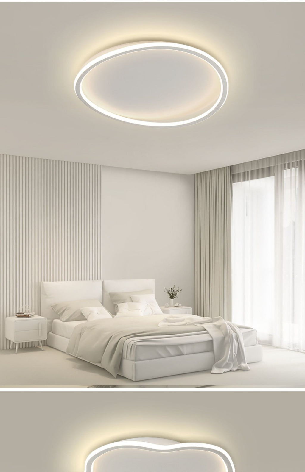 Nordic Minimalist Living Room Lamp Large Lamp Modern Simple Elegant Home Hall Main Lamp Creative Eye Protection LED Ceiling Lamp