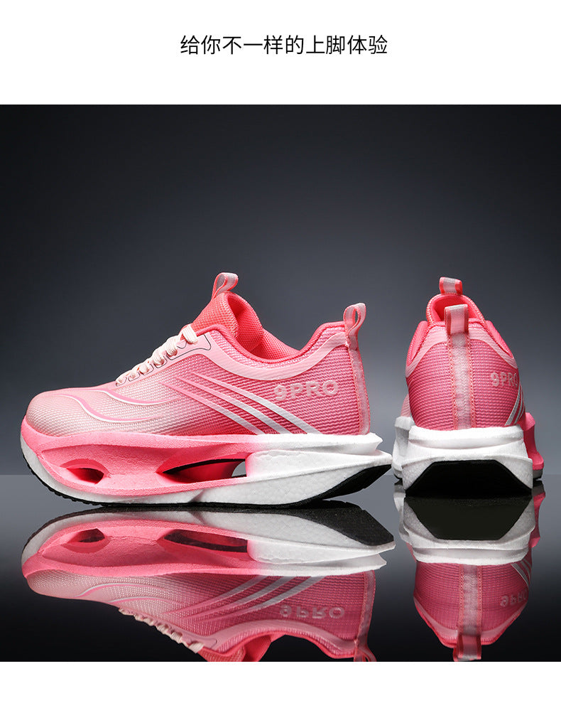 Red Rabbit9PRO Carbon Plate Running Shoes for Men and Women, Racing Mesh Breathable Running Shoes, Fashionable Versatile Shock Absorption Sports Shoes
