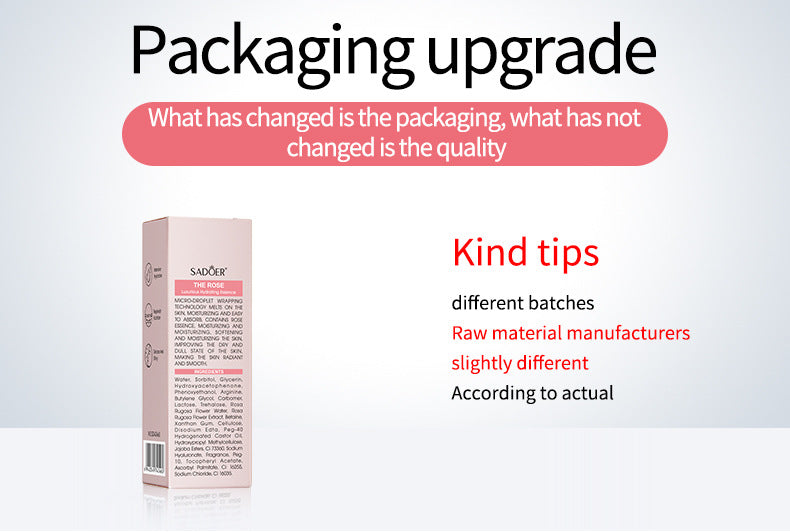 Full English Plant Essence Serum SADOER Aloe Vera Rose Chamomile Hydrating Moisturizing  Foreign Trade Wholesale