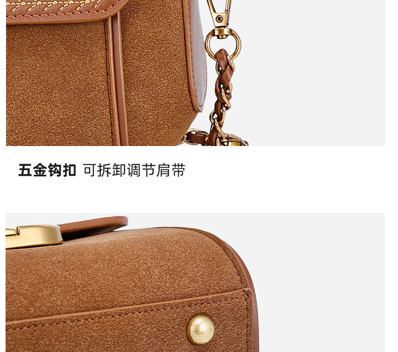 European and American Retro Niche Stylish Small Square Bag Chain New Texture Handbag Fashion Versatile Shoulder Crossbody Bag for Women