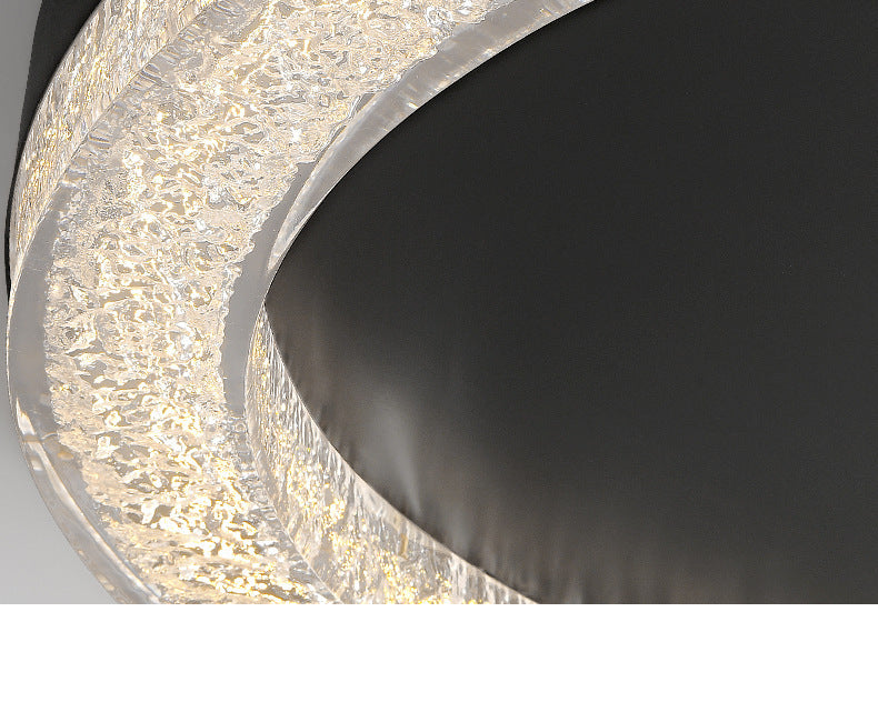 Italian Minimalist Master Bedroom Light led Resin Ceiling Lamp Modern Minimalist High-End Light Luxury Crystal Ice Crack Living Room Lamp