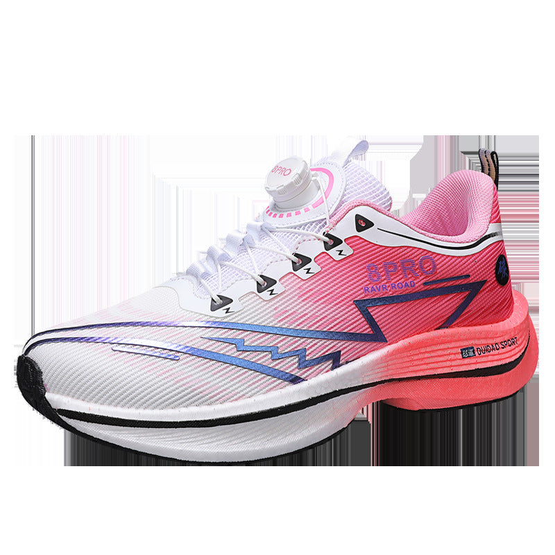 2025New8pro Full Palm Carbon Plate Racing Shock Absorption Running Shoes Men and Women Couples Rotating Buckle Youth Shoes Sports