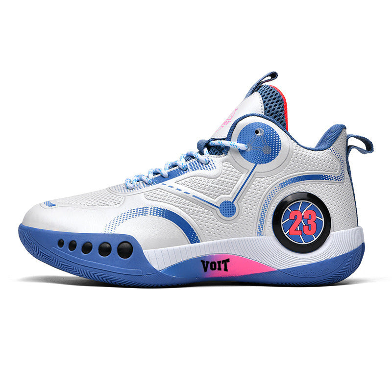 Spring Festival New Couple Casual Basketball Shoes Fashion Combat Boots Wear-resistant Shock-absorbing Campus Student Training Competition Sneakers