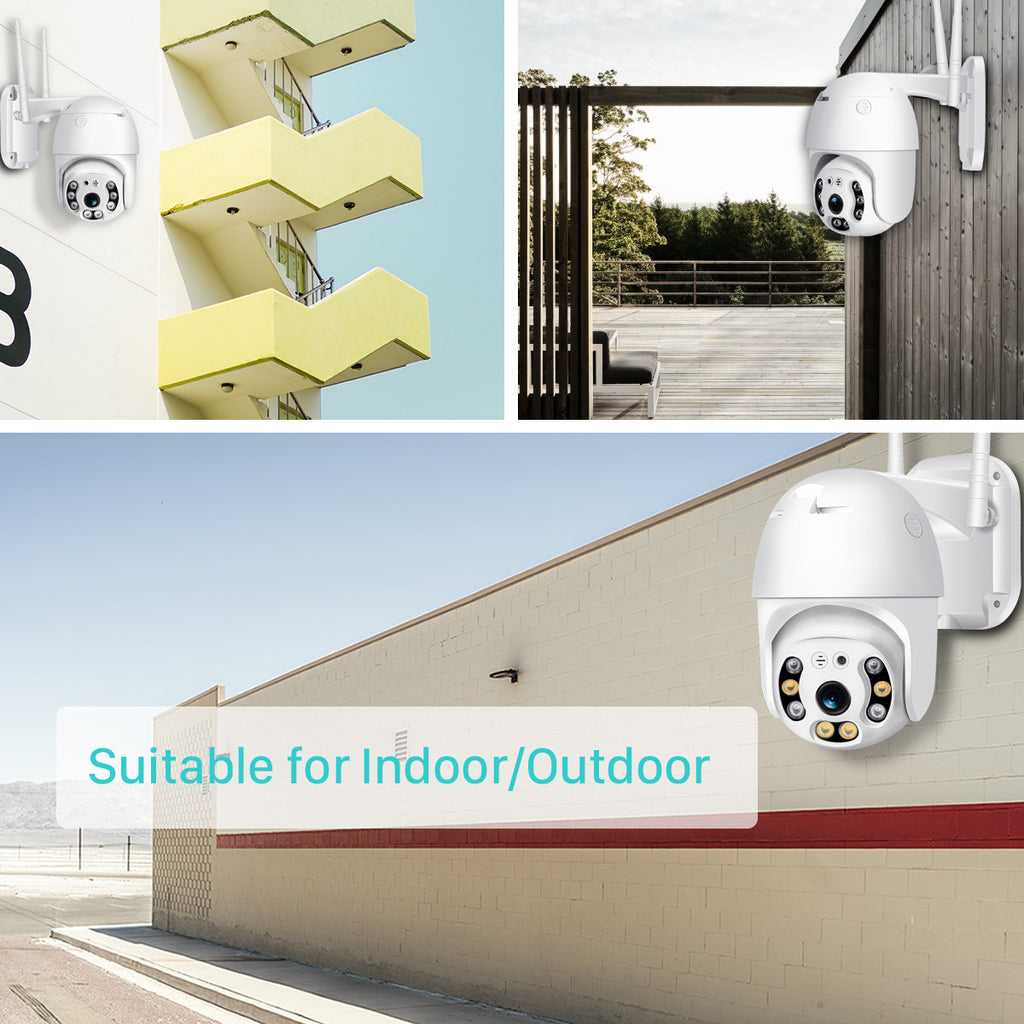 V380Outdoor Wireless Surveillance Camera A6Outdoor Waterproof Surveillance Dome Camera HD Full Color Night Vision Camera