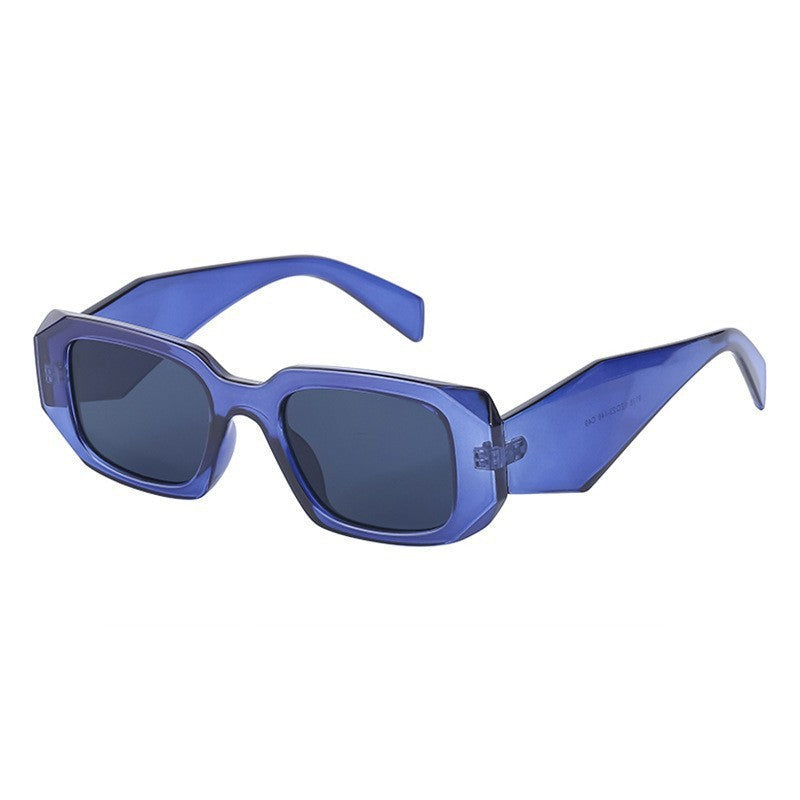 Irregular Square Frame Sunglasses for Women Trendy European and American Fashion Small Frame Wide Leg Sunglasses UV Protection sunglasses