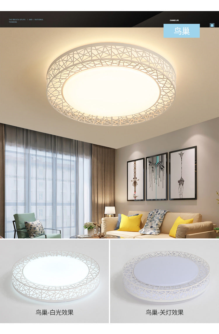 Bedroom Lamp Round Light Fixture LED Living Room Home Ceiling Light Fixture Simple Modern Cozy Romantic Creative Room Lamp