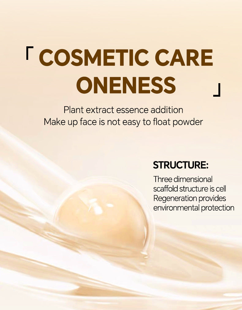 Genuine Air Cushion BB Cream Waterproof Concealer with Makeup Brush and Puff CC Cream Four-Piece Set20g*3Version