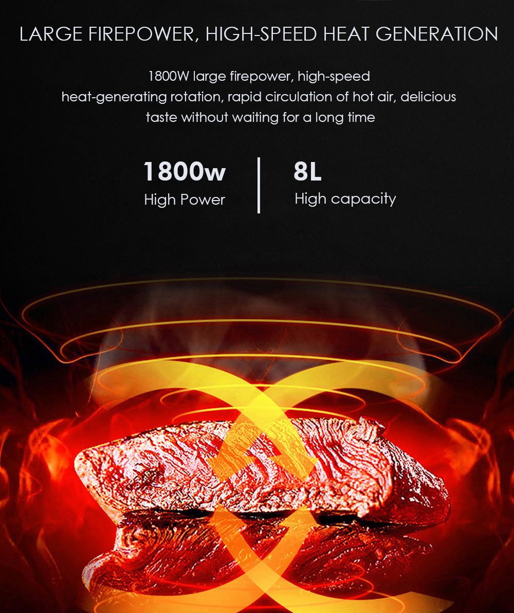 RAF European Standard Wholesale Air Fryer Household Multi-Functional Intelligent French Fries Large Capacity Fully Automatic Fryer