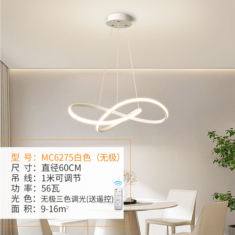 2025New led Ultra-thin Modern Minimalist Nordic Irregular Strip Dining Pendant Light Living Room Bedroom Light Full Spectrum Lighting Fixture