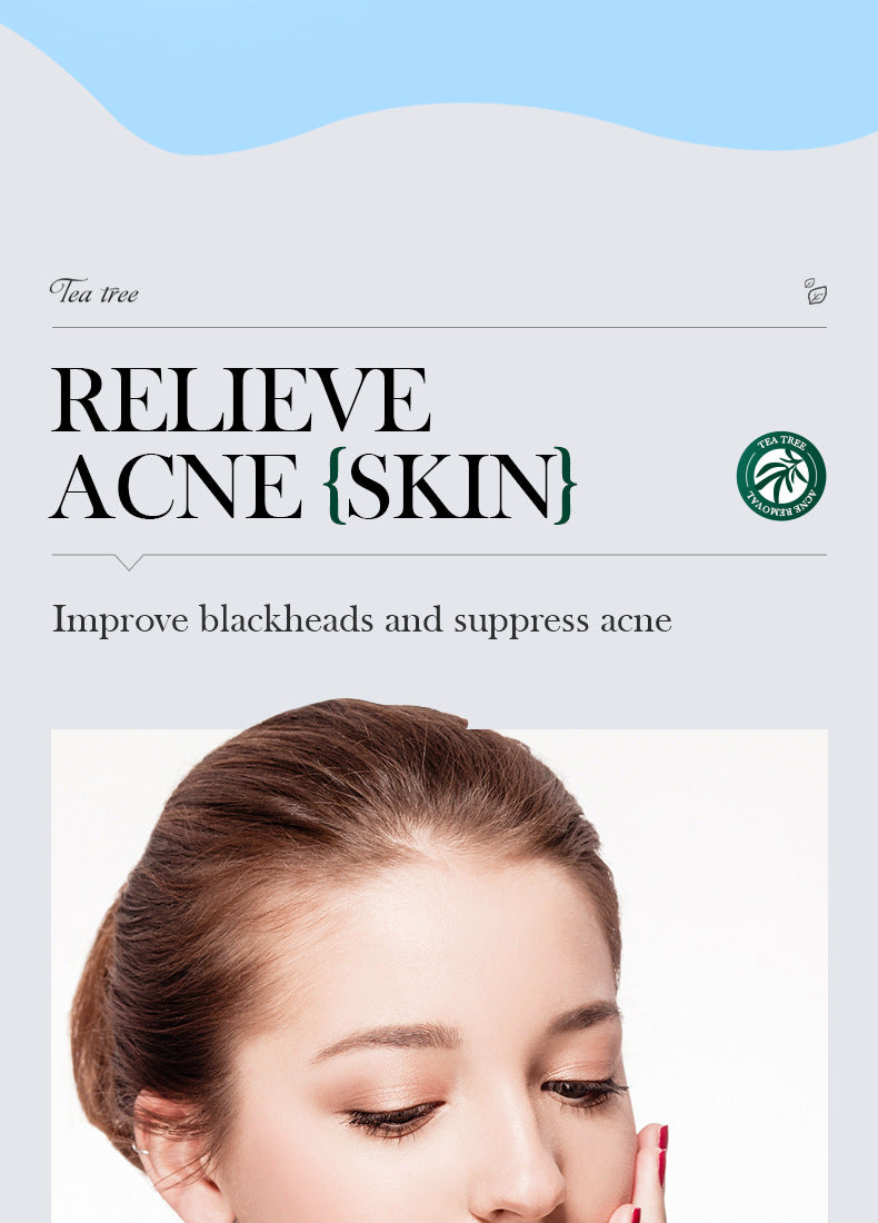 Full English Tea Tree Skincare Set SADOER Cleansing, moisturizing, hydrating five-piece set for  foreign trade wholesale