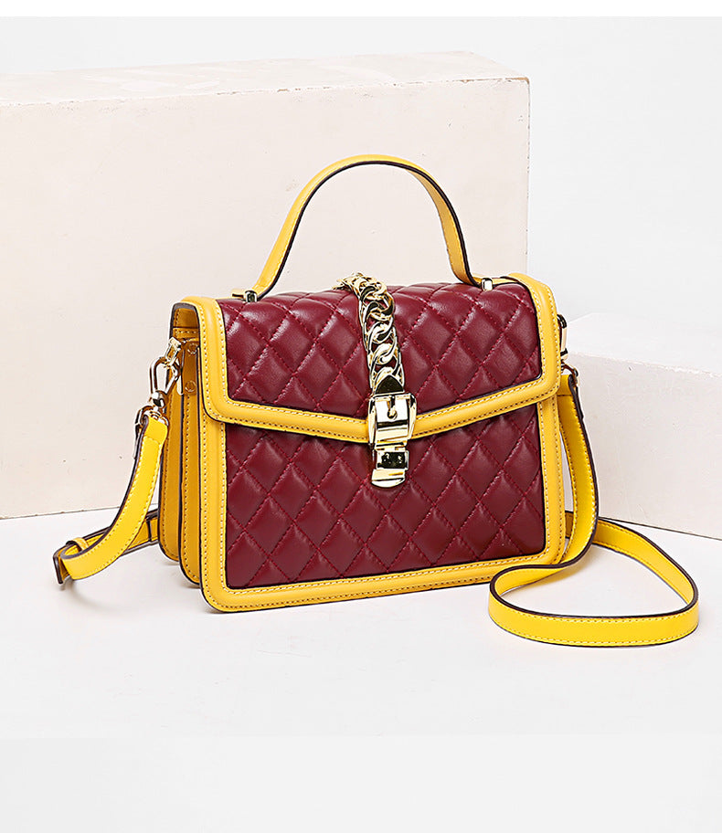 New Women's Bag Trendy Fashion Retro Quilted Small Square Bag Personality Stylish Simple Crossbody Women's Bag Handbag