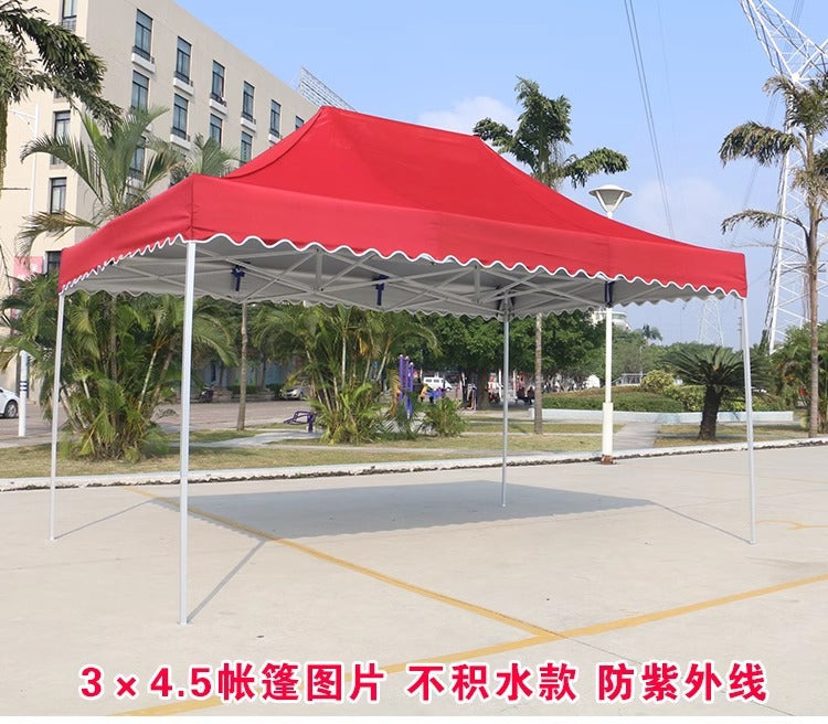 Four-corner Stall Tent Top Cloth3x3Mite Thick Khaki Rainproof Fabric Outdoor Sunshade Thickened Awning Tarp