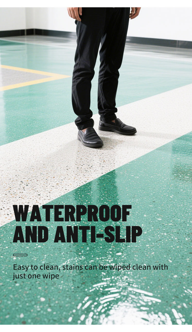 Qixia Epoxy Color Sand Floor Paint Cement Floor Paint Wear-resistant Imitation Marble Paint Self-leveling Floor Paint
