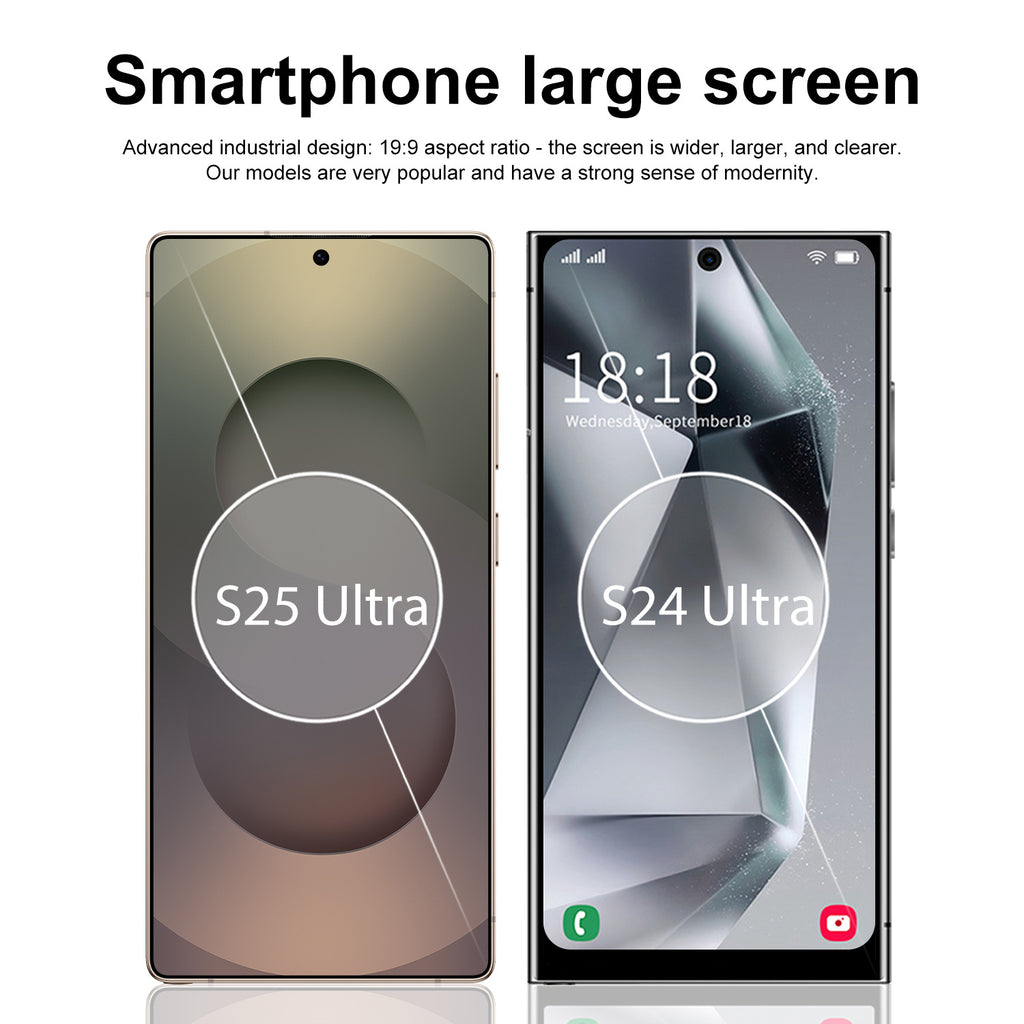 Popular S25Ultra Android7.3inch smartphone16+1T AliExpress Mobile Source Factory