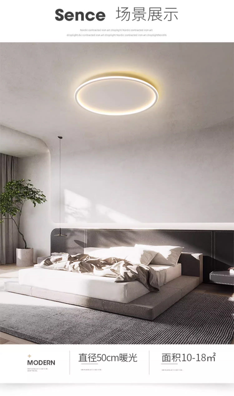New Slim Fit LED Ceiling Lamp Creative Super Bright Modern Minimalist Bedroom Lamp Round Children's Room Study Lighting