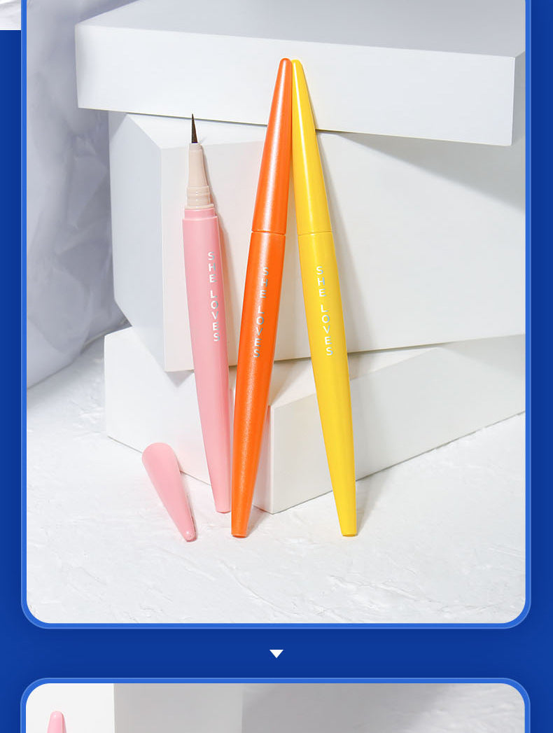 SHELOVES Eyeliner Waterproof Non-Smudge Black Brown Ultra-Fine Lower Lash Liquid Eyeliner Pen
