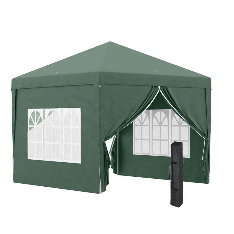 foreign trade four-corner folding tent12kg Hollow Frame Outdoor Activity Sunshade Rainproof Canopy with Enclosure