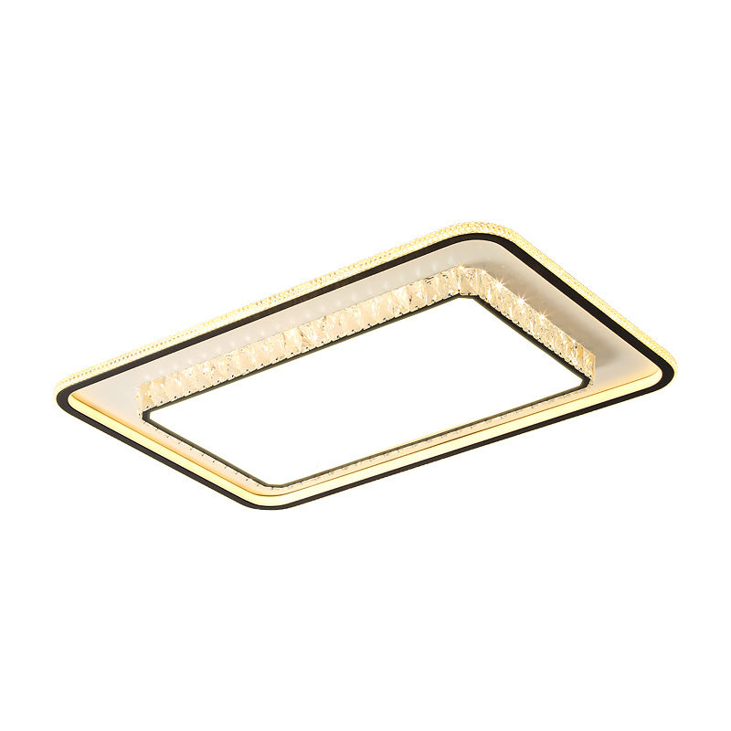 Wholesale Large Living Room Lamp2025New Year's Light Luxury Crystal led Ceiling lamp simple modern elegant bedroom lighting fixture